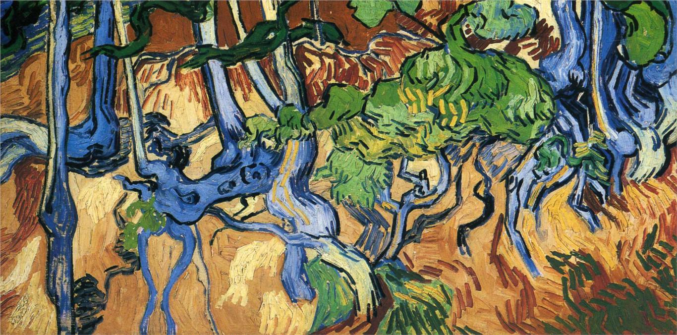 Tree roots - Van Gogh Painting On Canvas